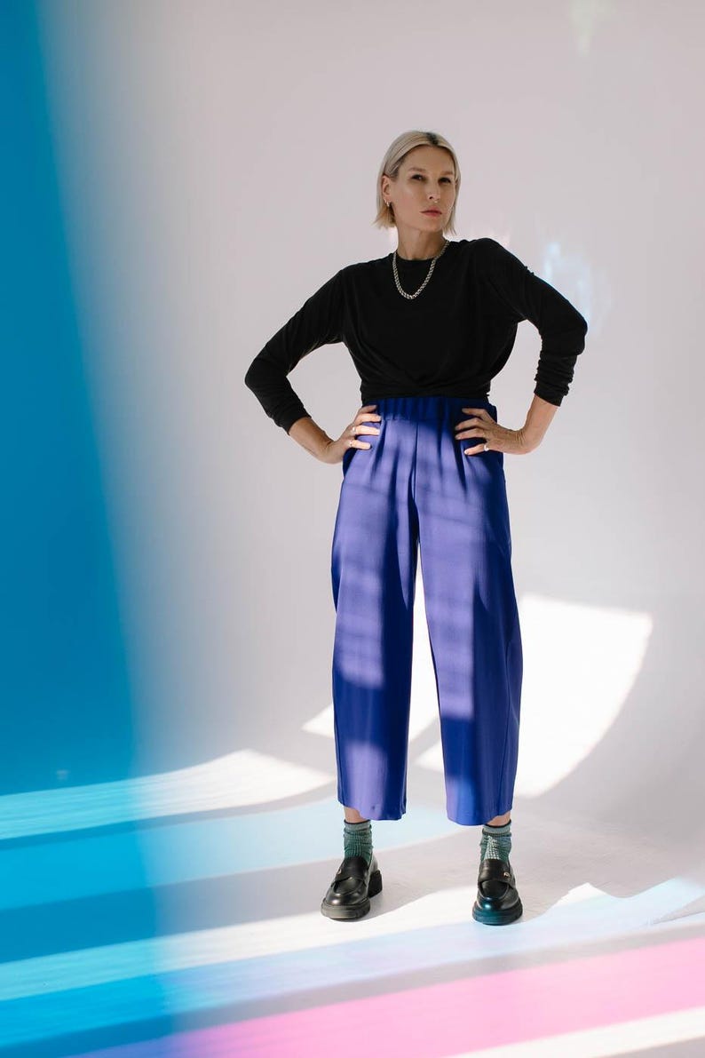 Trousers Bon Heavy jersey cobalt