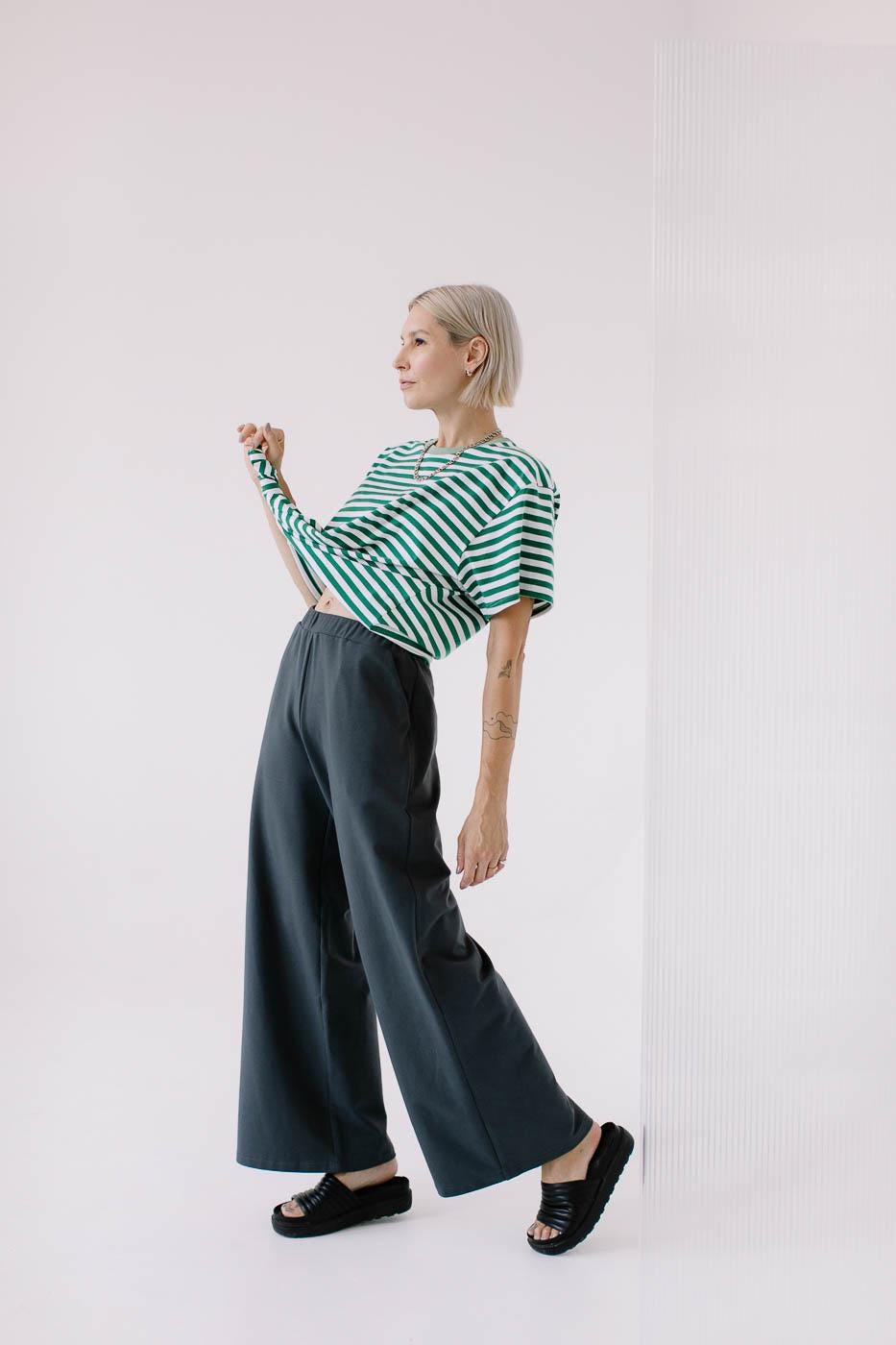 Dark Gray Cotton Oversized Flared Wide Leg Tracksuit Pants Dark Gray Cotton Oversized Flared Wide Leg Tracksuit Pants