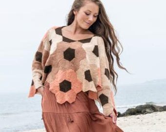 Lilia Shrug Pin-Loom Weaving Pattern