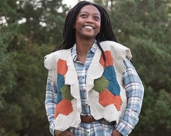 Ditta Vest Hexagon Pin-Loom Weaving Pattern