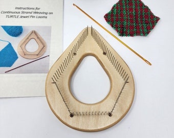 Original TURTLE Jewel Pin Loom. F - for Sock/Fingering Weight Yarns