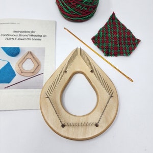 Métier à tisser original pour épingles TURTLE. F - pour les fils épais pour chaussettes/doigts