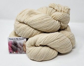 Texas in My Hands Artisan Yarn - 2-ply - DK - Natural/Undyed