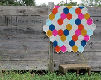Hexagons Blanket --- Hexagon Pin Loom Weaving Pattern