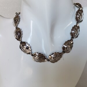 1950s Sperry Silver Tone Art Nouveau Choker