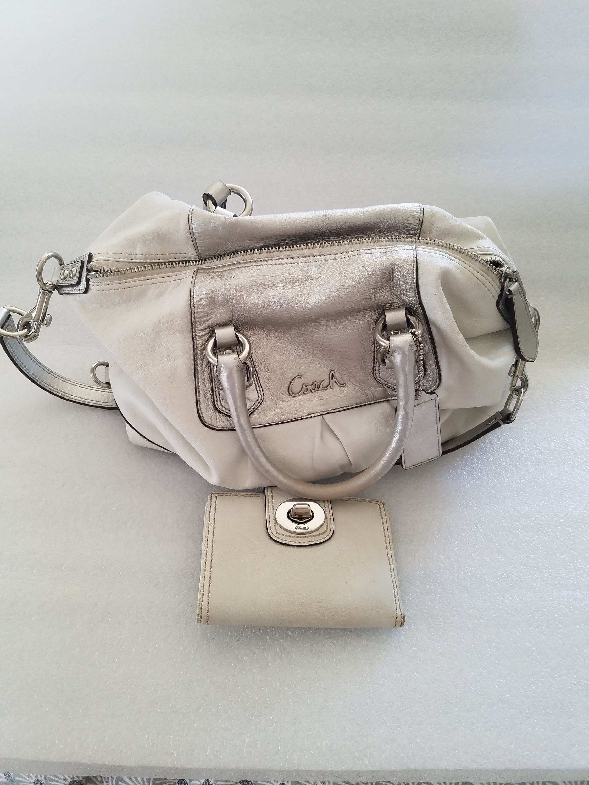 COACH Ashley Leather North South Satchel. Snake skin Style E1320-F23684