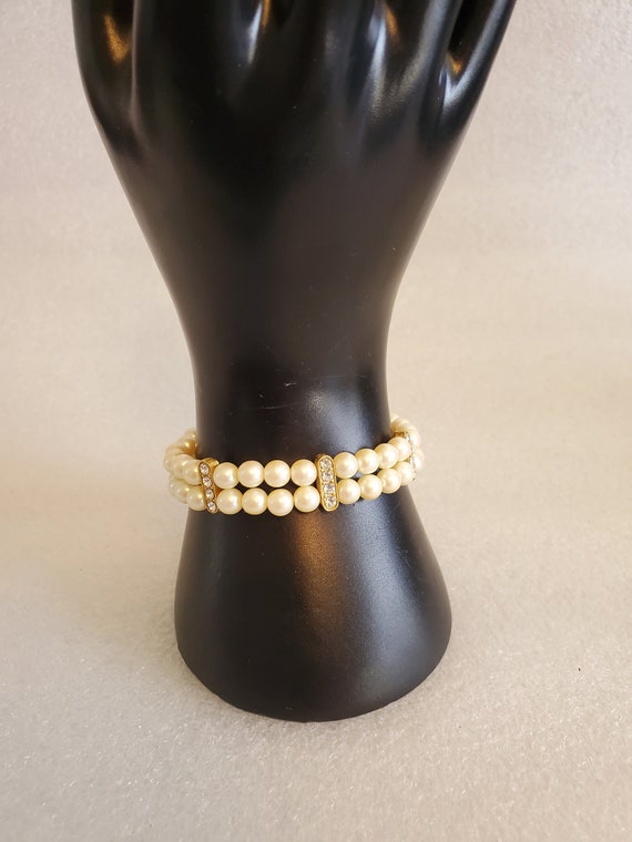 Timeless & Classic Faux Pearl Beaded Bracelet W/O… - image 10