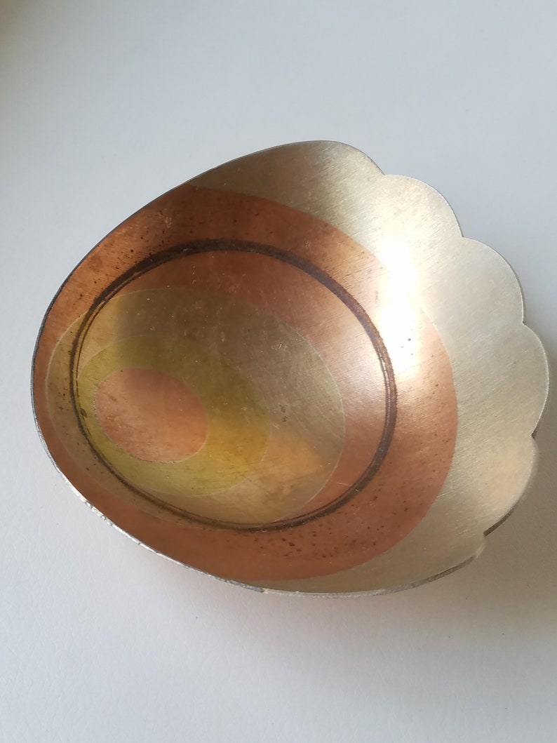 Copper Signed Metales Casades Mexico Metal Bowl Married Metals Gold Metals Brass Silver Possible Chato Los Castillos