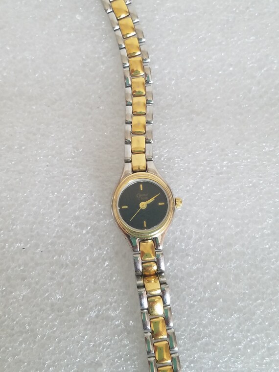 Vintage Ladies Caravelle Bulova Quartz 2 Toned Metal … Gem