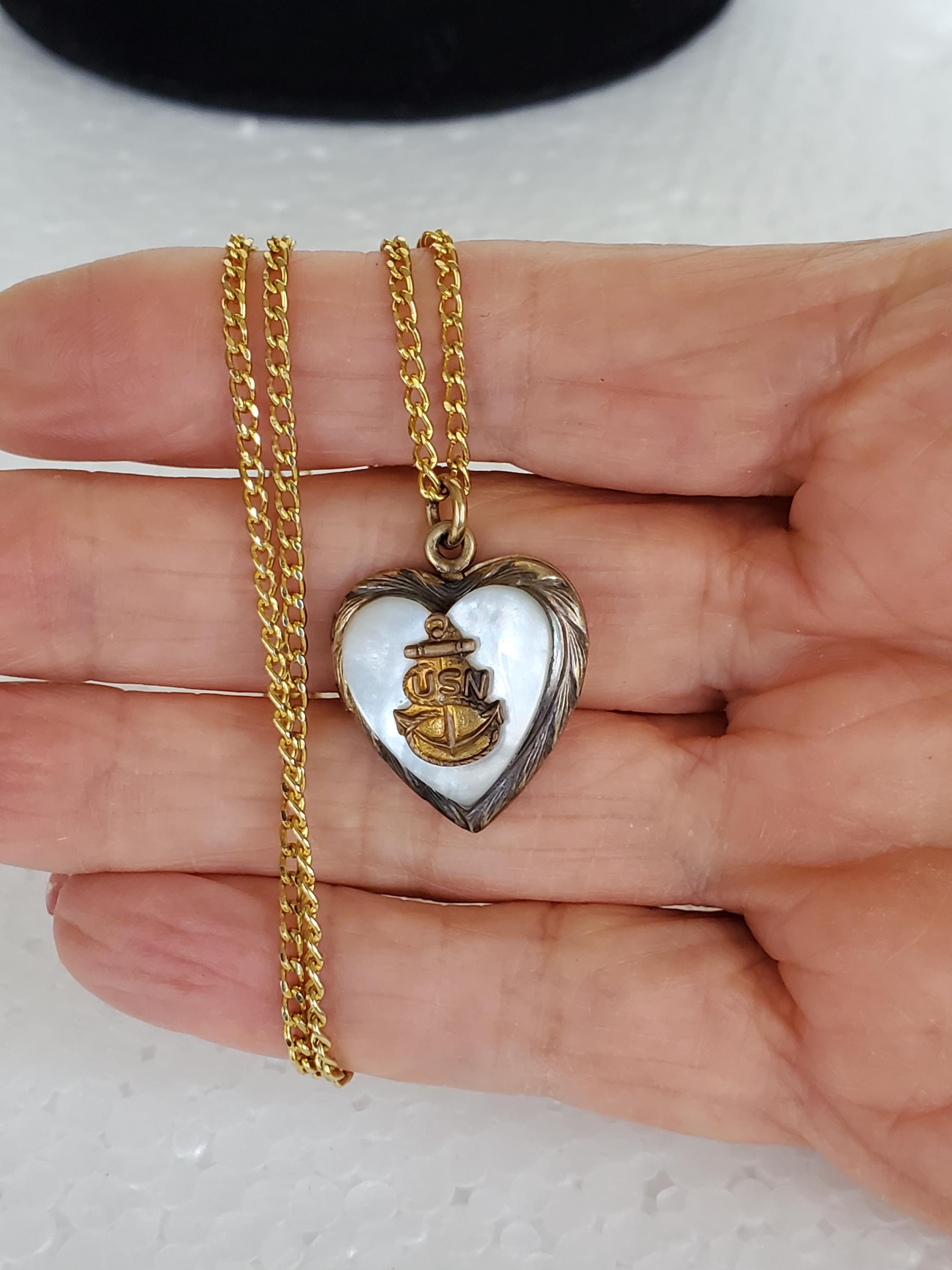 Us Navy Sweetheart Locket - Etsy
