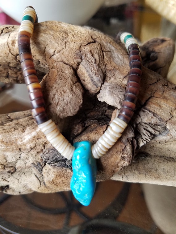 1980's Unisex Native American Blue Nugget Turquois