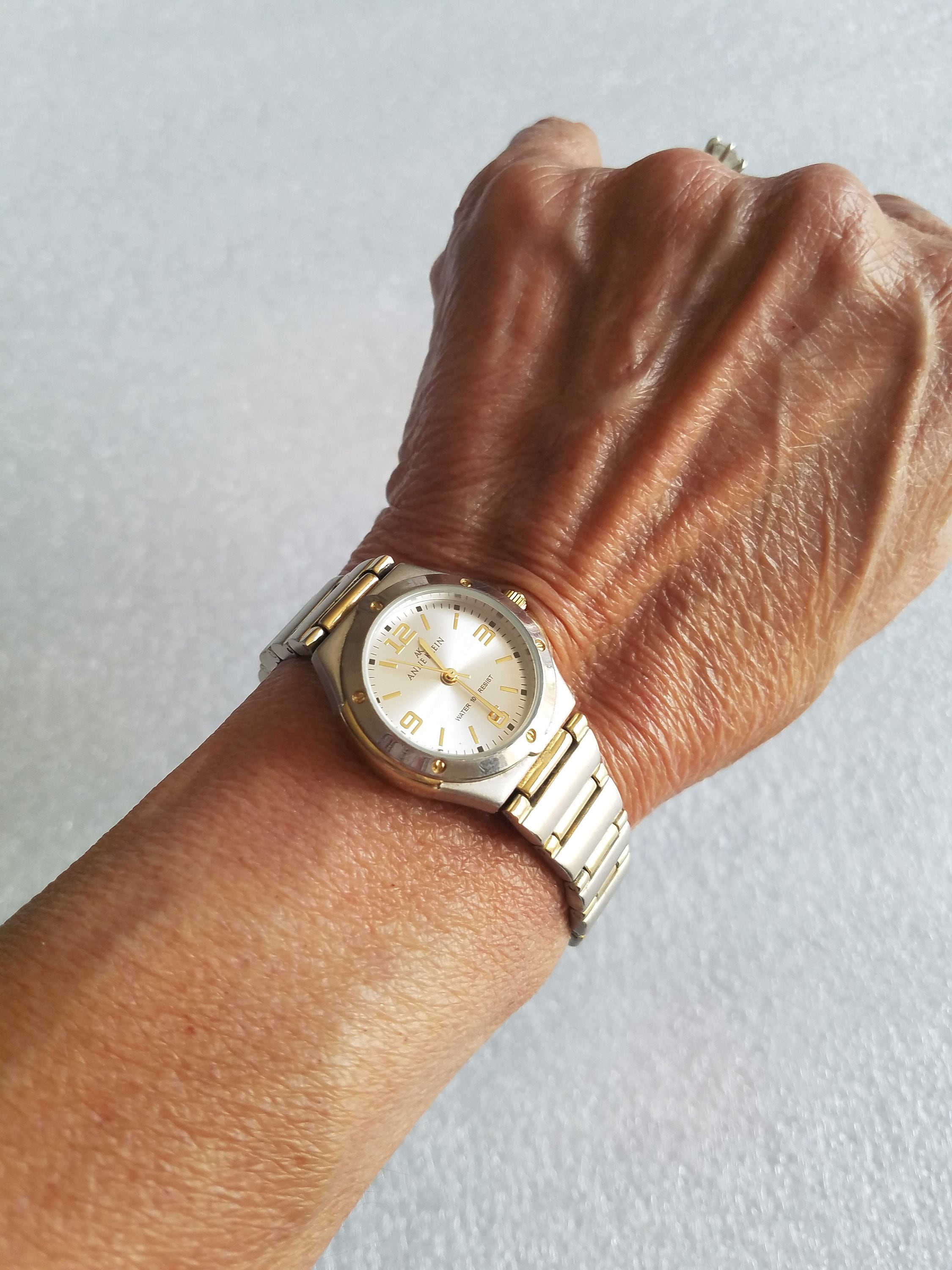 Ann Klein New York Swiss movement Black Leather water resistant women’s Watch Klein Watches - Etsy main image 2