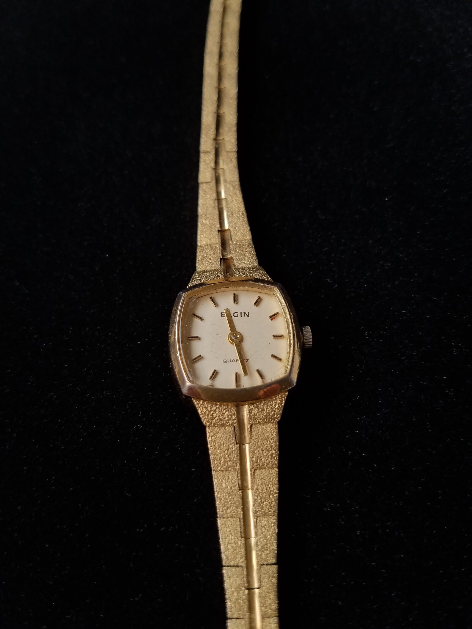 1970's Ladies Elgin Watch Gold Tone Base Metal New Etsy