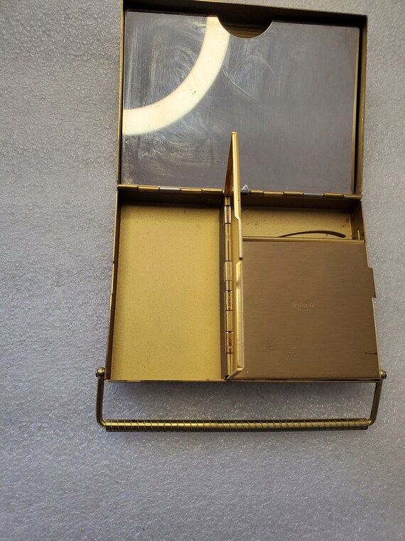 Vintage Volupte' Compact Make Up Case Clutch Colo… - image 4