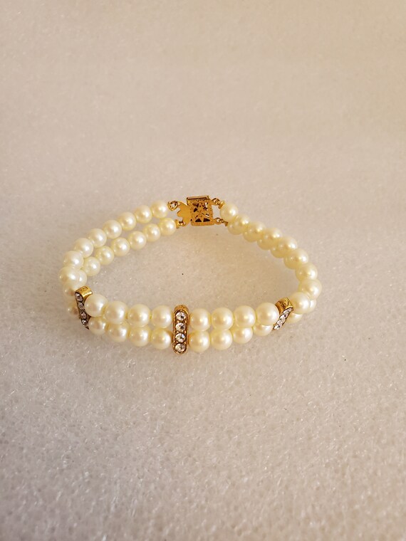 Timeless & Classic Faux Pearl Beaded Bracelet W/O… - image 9