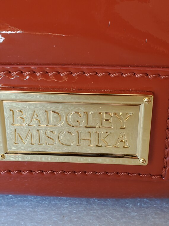 2000's Orange BADGLEY MISCHKA Satchel Bag Women's… - image 10