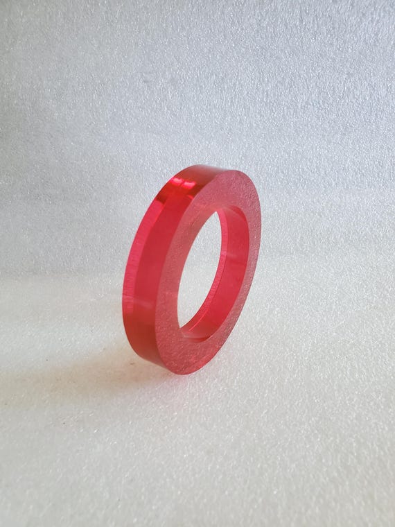 1970's Raspberry Lucite Bangle: The Mods - image 10