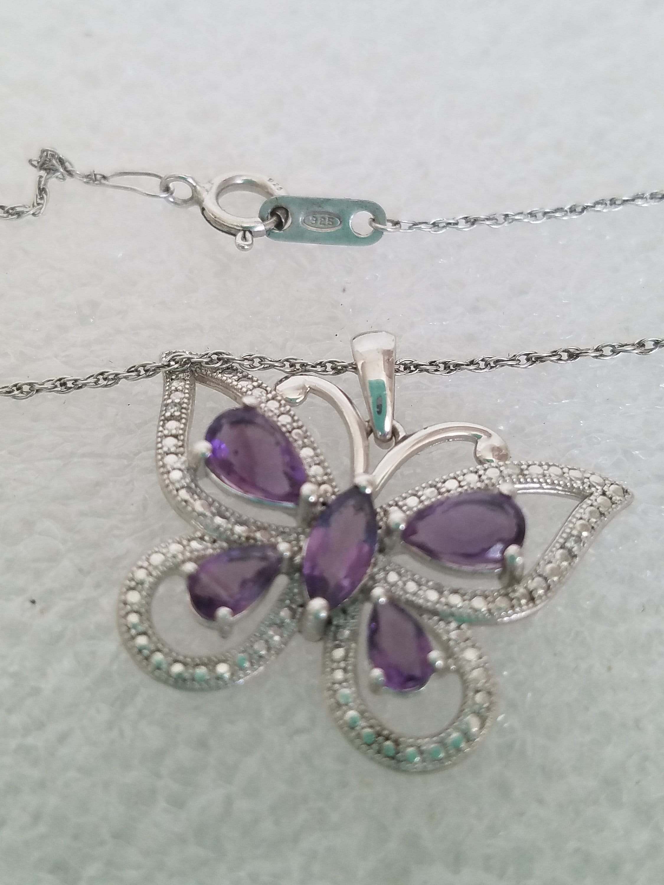 Kay jewelers 2024 amethyst butterfly necklace