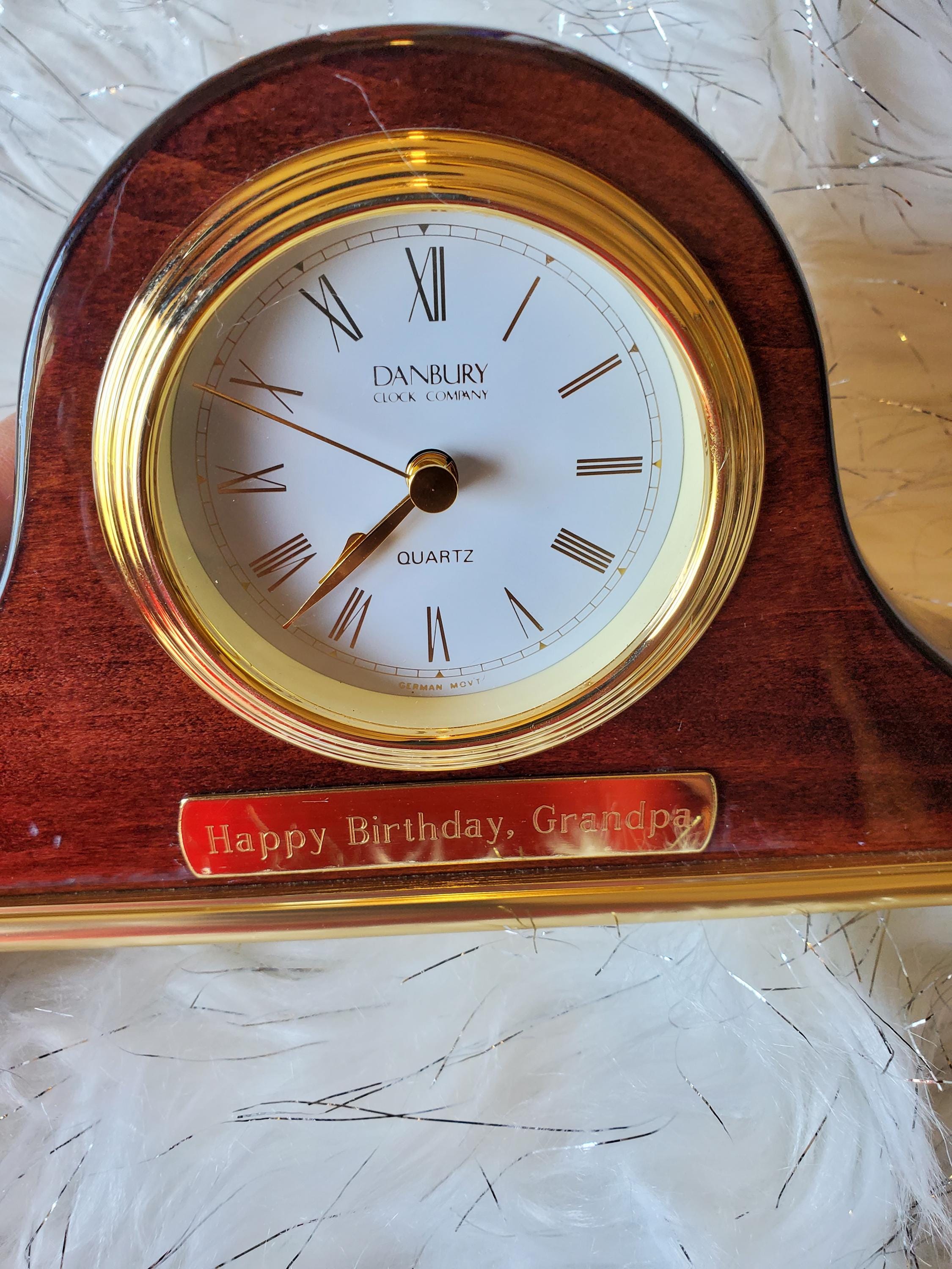 日本マクドナルド 創立20周年記念 置時計 1991年 Danbury Clock Co. Mantle Clock Engraved 