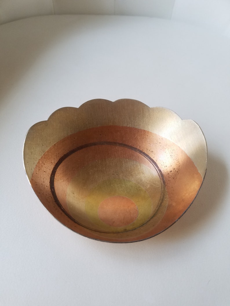 Copper Signed Metales Casades Mexico Metal Bowl Married Metals Gold Metals Brass Silver Possible Chato Los Castillos
