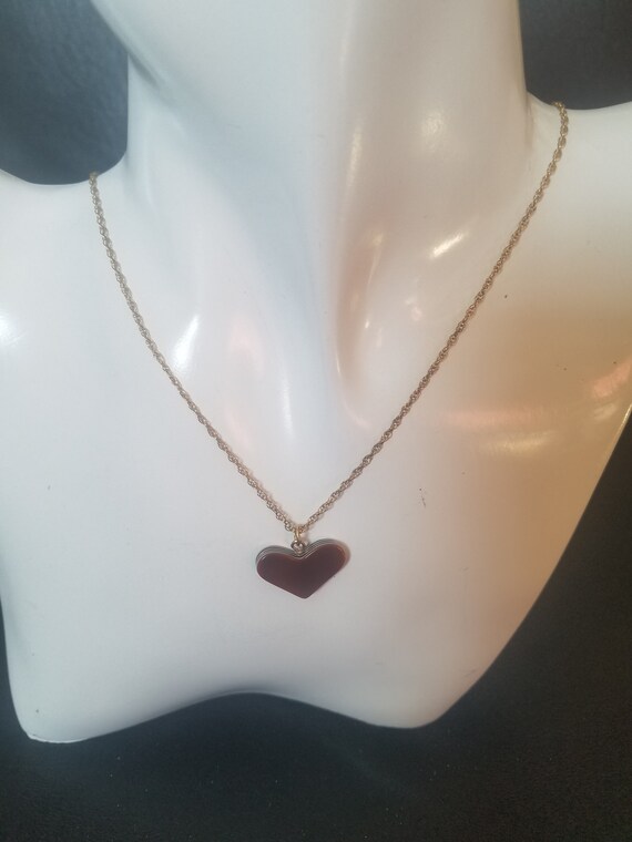 Vintage 14Kt Gold-Filled Heart Shaped Laminated B… - image 6