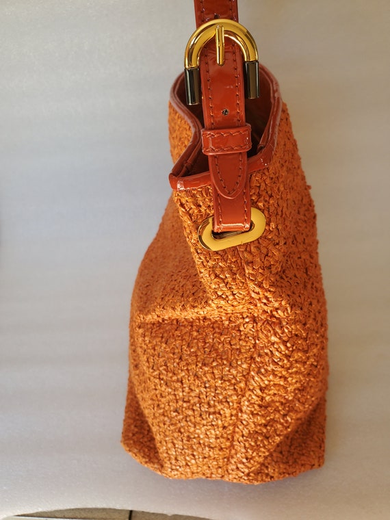 2000's Orange BADGLEY MISCHKA Satchel Bag Women's… - image 4