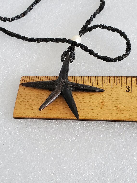 Rare Genuine Natural Black Spinel Beaded Starfish… - image 10