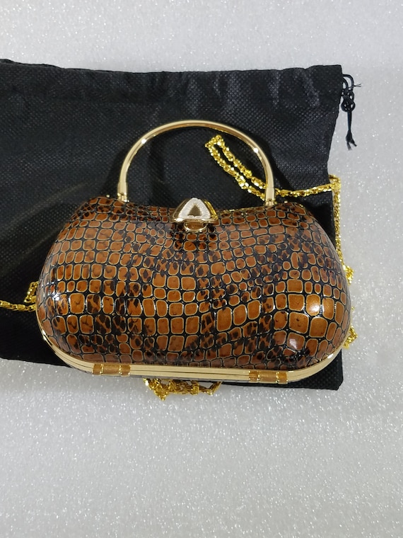 Faux Snakeskin in Golden Brown w/rhinestones Amazon.com: MAYJOYDIY 1 Yard Gold Snake Skin Texture Faux  main image 3