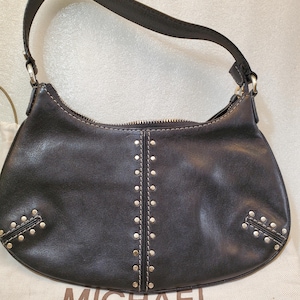 Vintage MK Studded Leather Hobo Bag 3270 Preloved Coach Medium 