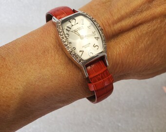 Vintage Anne Klein Ladies Diamond Swiss Watch: W/multi-color 