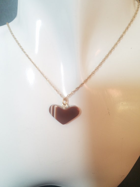 Vintage 14Kt Gold-Filled Heart Shaped Laminated B… - image 5