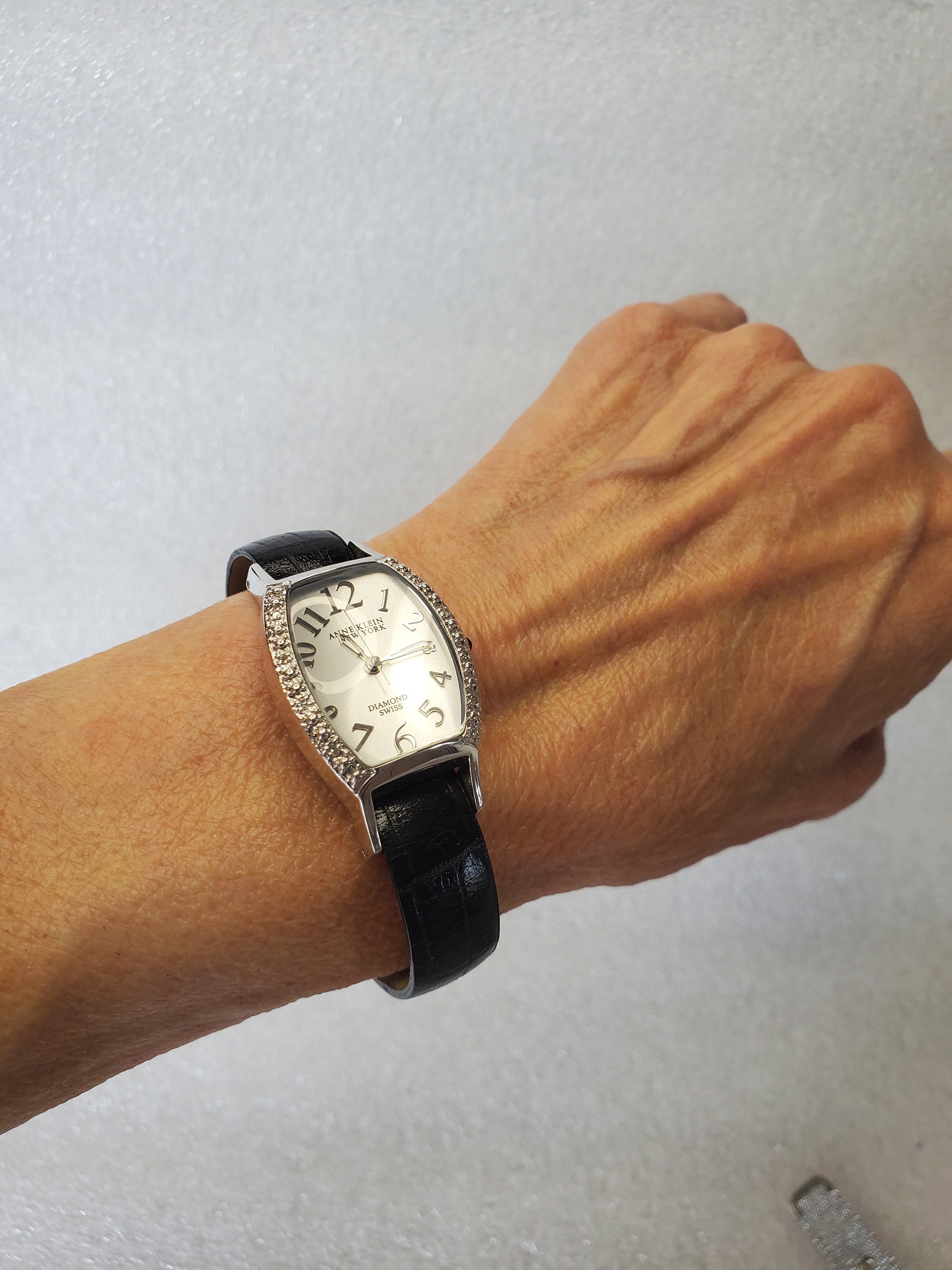 Vintage Anne Klein Ladies Diamond Swiss Watch: W/multi-color  display picture 2