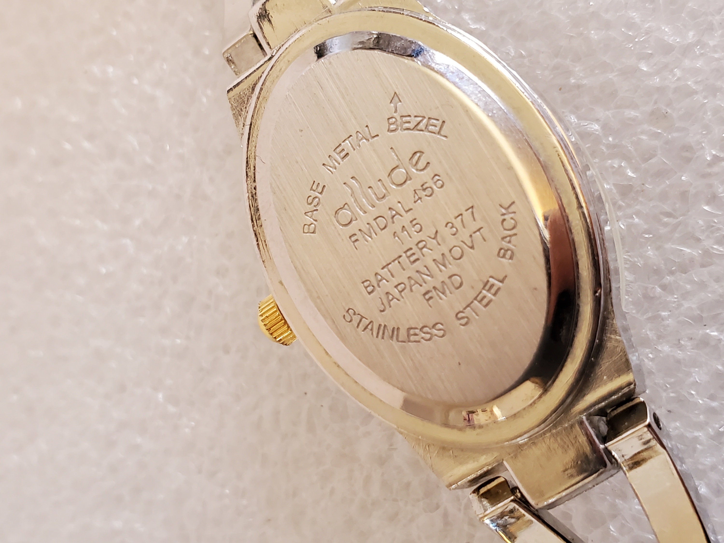 Vtg. Allude Diamond Ladies Silver Tone Bypass Metal Band Watch With New Battery Etsy