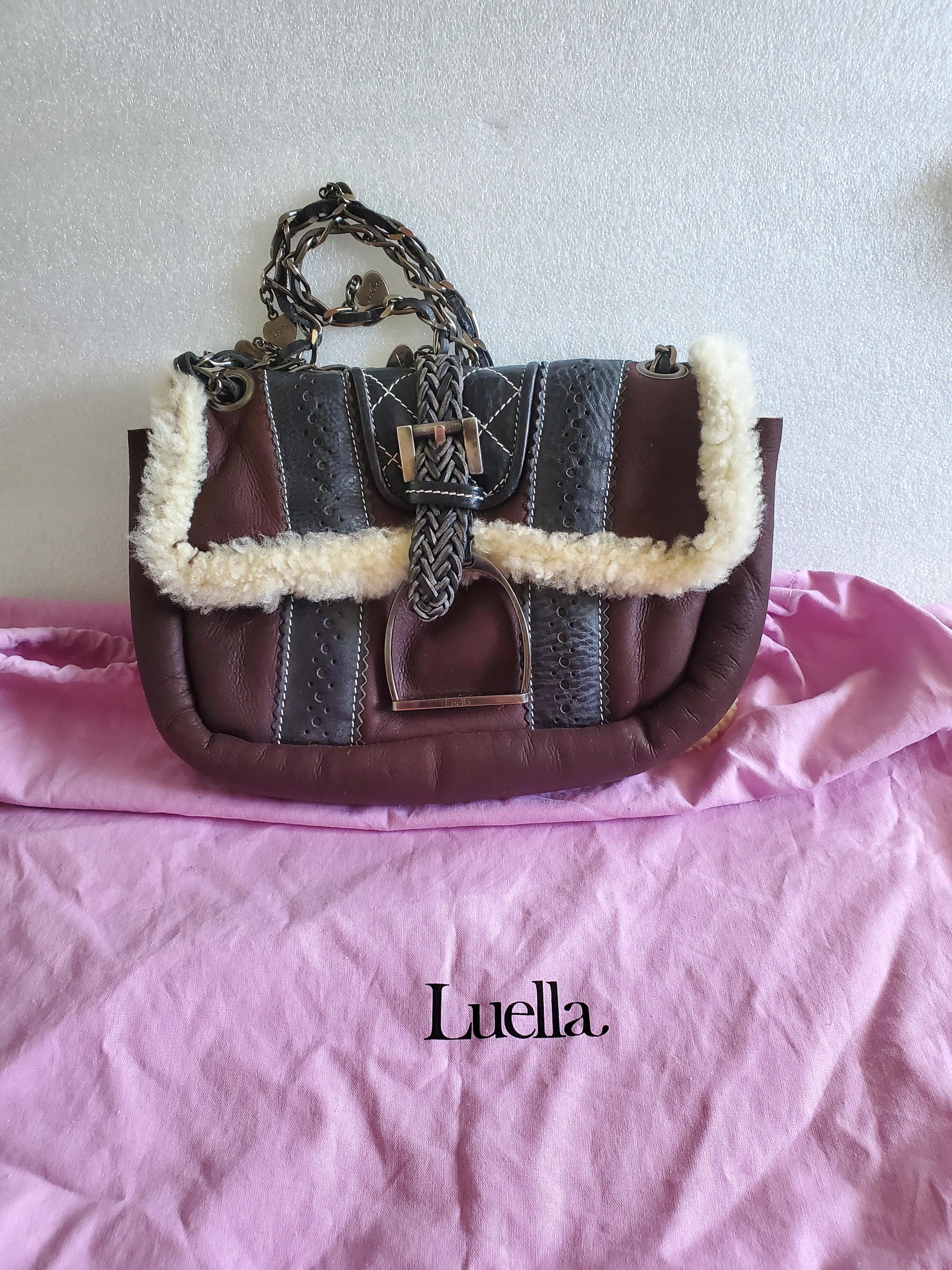★DeMAKER★ Bagel bag(shearling)violet Shearling Bag - Etsy