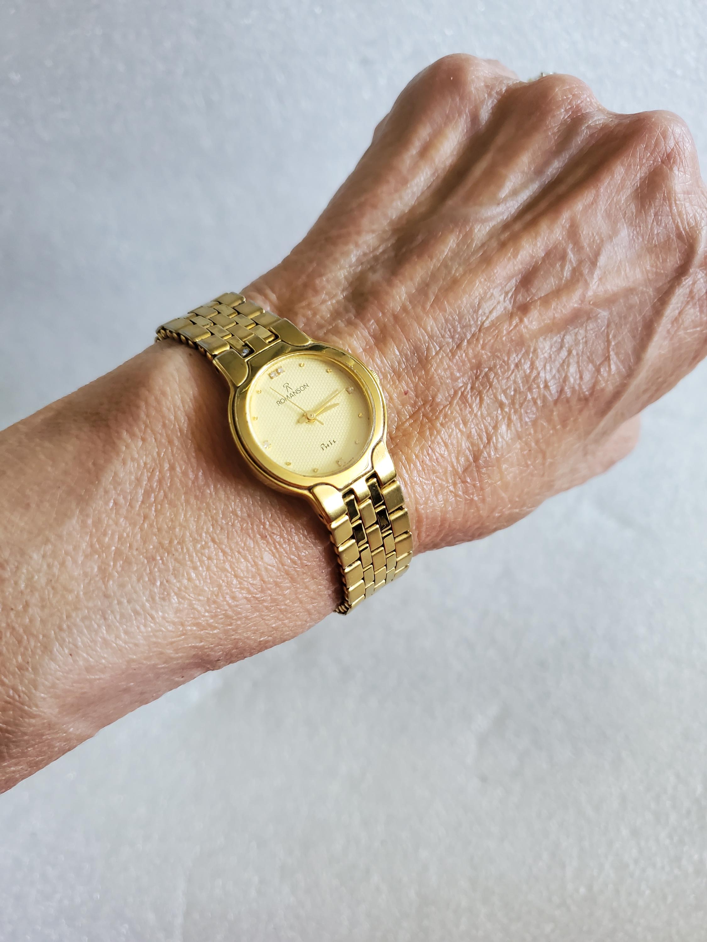 Vintage Ladies Romanson Diamond Swiss Quartz Watch Crafted  display picture 2