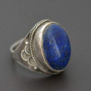 Ethnic Lapis Lazuli Ring from India - Size 9.5