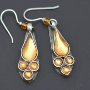 Rajasthani oorbellen met glas - Indiase tribale oorbellen - Rajasthani zilver - Tribal oorbellen - Rajasthani sieraden