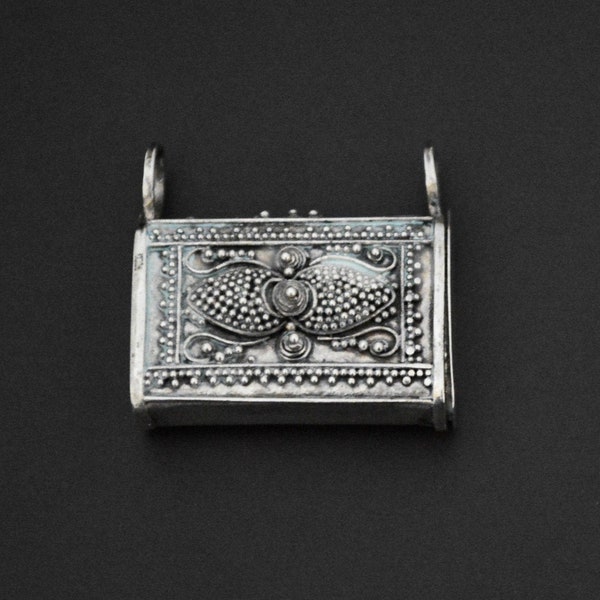 Openable Silver Box Amulet Pendant