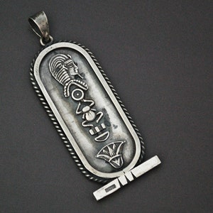 Pendentif hiéroglyphe égyptien - Pendentif hiéroglyphe - Pendentif en argent égyptien - Bijoux égyptiens - Bijoux égyptiens