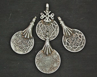 Old Berber Coin Pendants - Berber Coin Pendant - Berber Jewelry - Coin Pendants - Tribal Jewelry - Old Coin Jewelry - Berber Jewelry