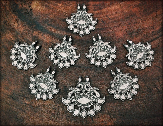 Antique Rajasthan Tribal Silver Pendant - Indian T