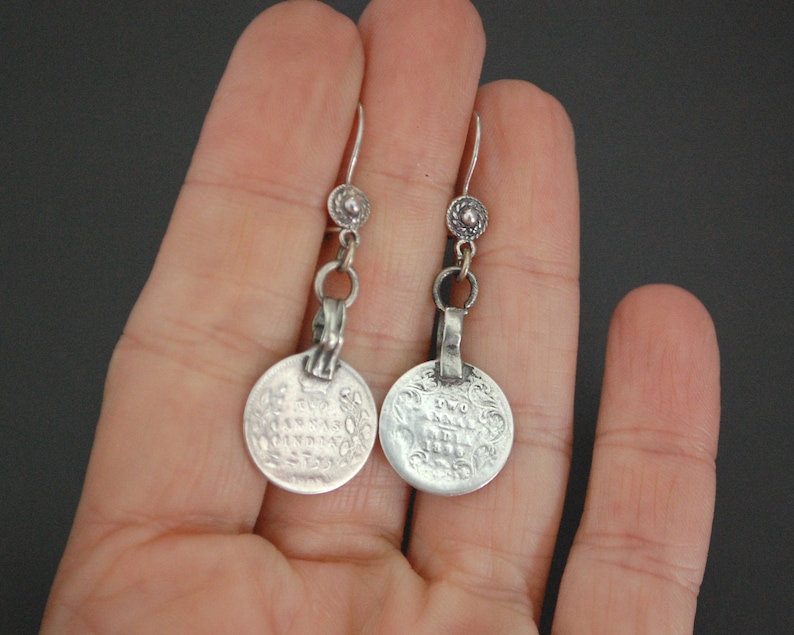Tribal Coin Jewelry Coin Jewelry Coin Earrings Ethnic Indian Earrings with Coins
