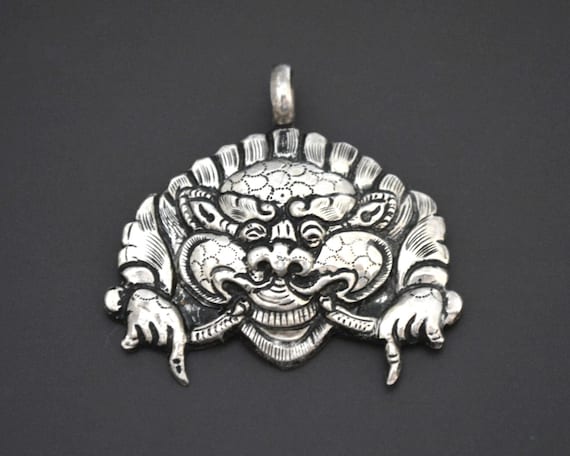 Nepali Zeeba Silver Pendant - Nepali Jewelry