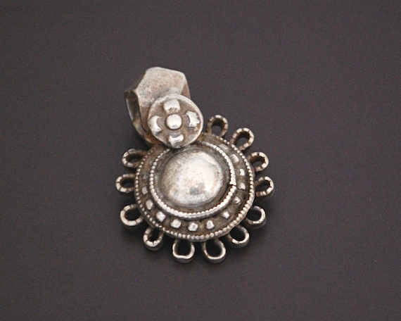 Indian Tribal Silver Pendant - Rajasthani Silver A