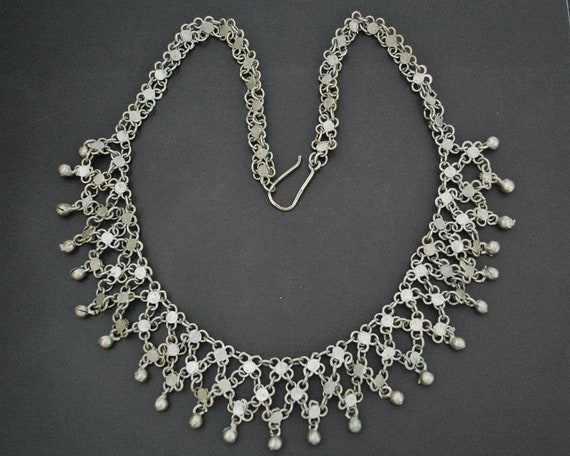 Egyptian Silver Kirdan Necklace - Middle Eastern N