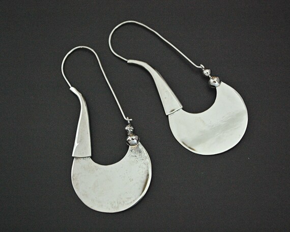 Ethnic Long Hoop Earrings - LARGE