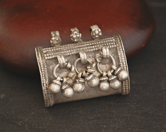 Rajasthani Tribal Silver Pendant - Indian Tribal P