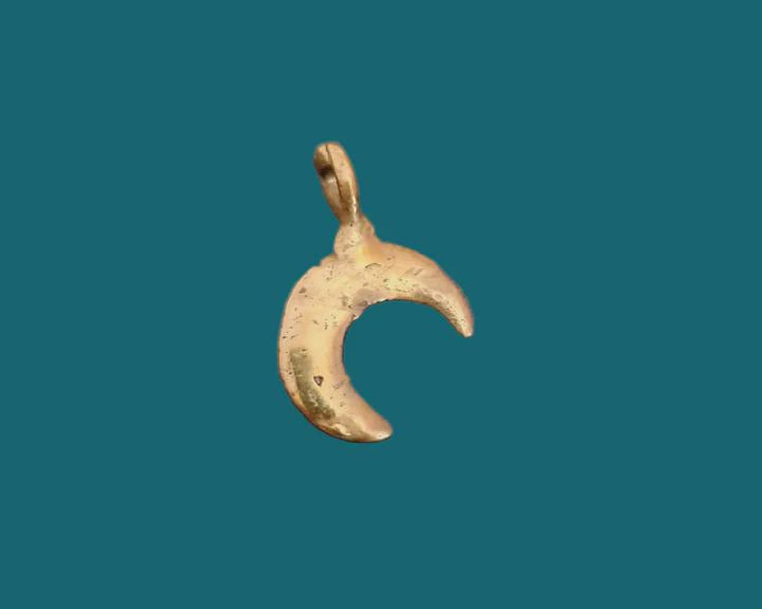 MOON MAGIC - Crescent Moon Amulet - Brass Moon Pendant - Crescent Moon ...
