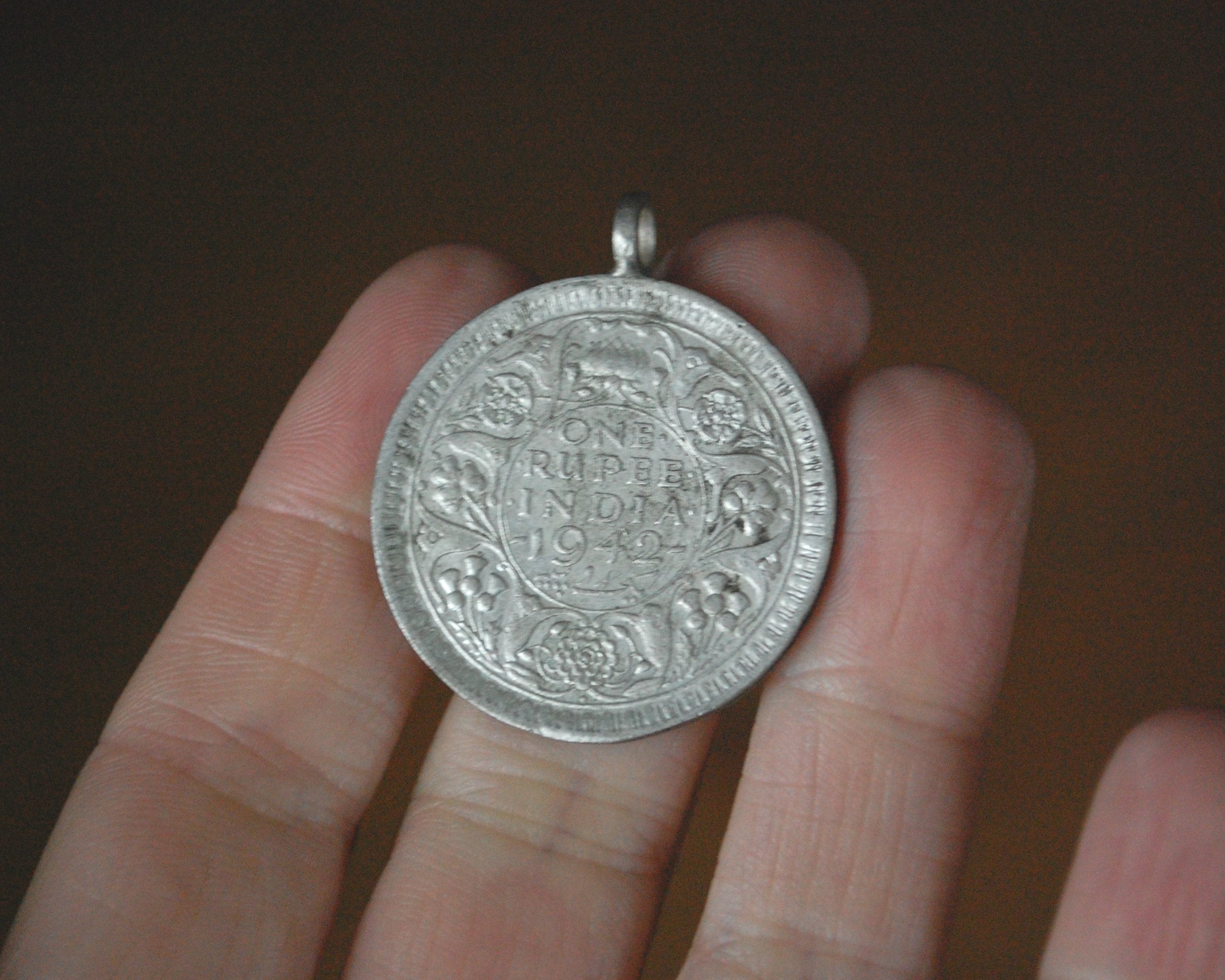 インドの1ルピー硬貨ペンダント - Etsy 日本
