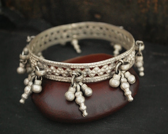 Tribal Silver Bell Earrings From Rajasthan Tribal Silver Bell Earrings From Rajasthan
